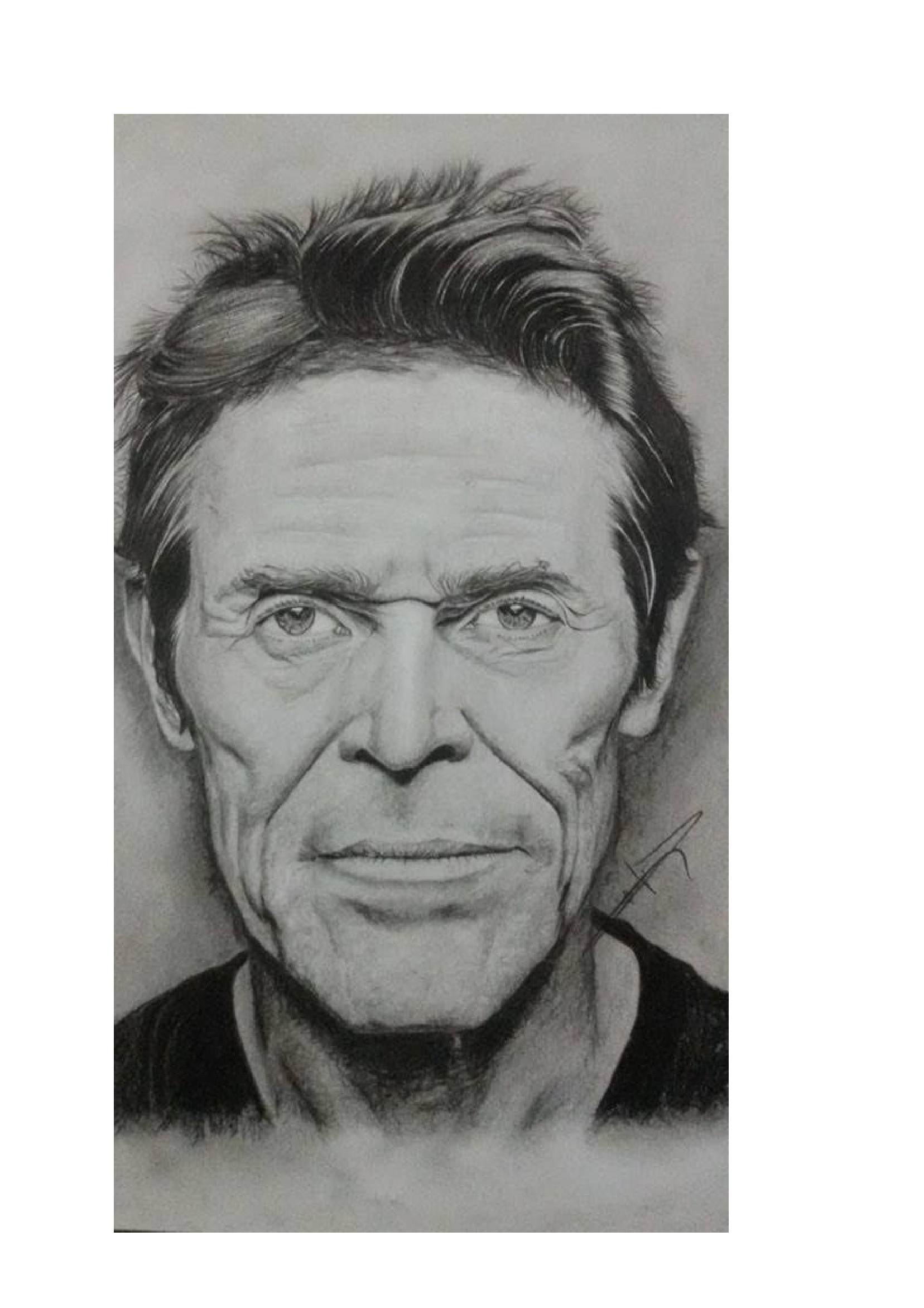 Hyper-realistic graphite portrait study